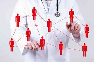 Arzt Netzwerk abstrakt